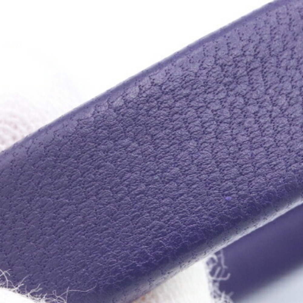 Bottega Veneta Bracelet 590464 Purple SV Sterling Silver 925 Leather M Size B... - Picture 5 of 9